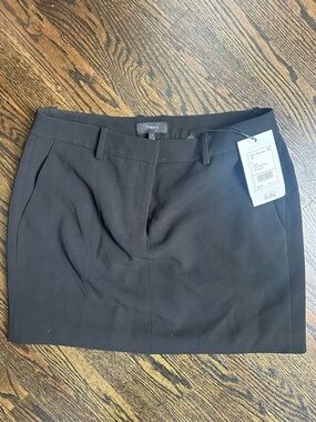 Theory Black Mini Skirt with Belt Loops